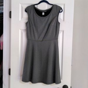 NWT WHBM Gray/Black Ponte Dress, Size M